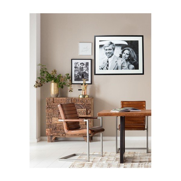 Tablou Kare Design Lovers, 100 x 80 cm, alb - negru-image-4