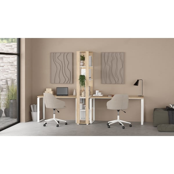 Birou cu blat cu aspect de lemn de stejar 60x150 cm Sign – Tvilum-image-4