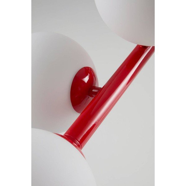 Plafonieră roșie/albă din sticlă opal 30x104 cm Ekman – Jotex-image-3