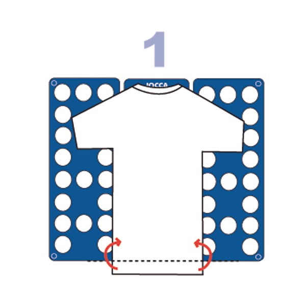 Accesoriu pentru pliat tricouri Jocca, albastru-image-2