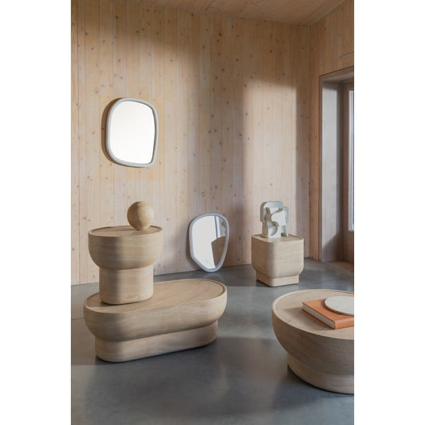 Măsuță de cafea în culoare naturală cu aspect de piatră 50x100 cm Noble – Zuiver-image-1