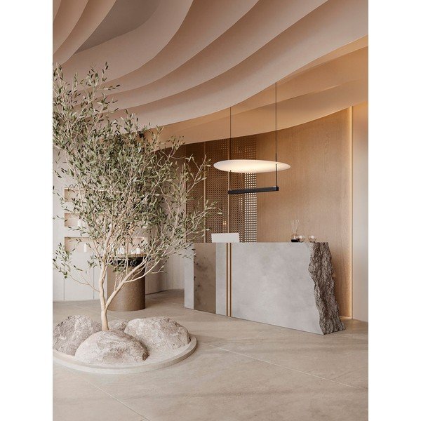 Lustră albă/negru-mat LED cu intensitate reglabilă din aluminiu ø 60 cm Diona – Nova Luce-image-1