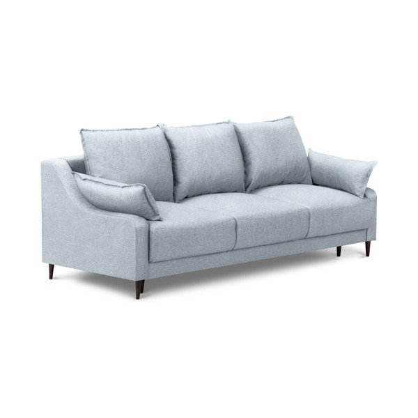 Canapea extensibilă cu spațiu pentru depozitare Mazzini Sofas Ancolie, albastru deschis, 215 cm-image-2