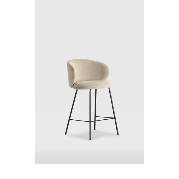 Scaune de bar bej 2 buc. (înălțime șezut 65 cm) Rush – Marckeric-image-1