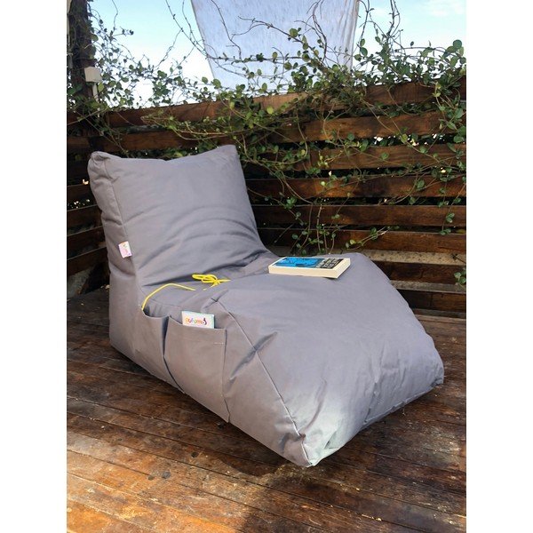 Beanbag pentru grădină gri Daybed – Floriane Garden-image-2