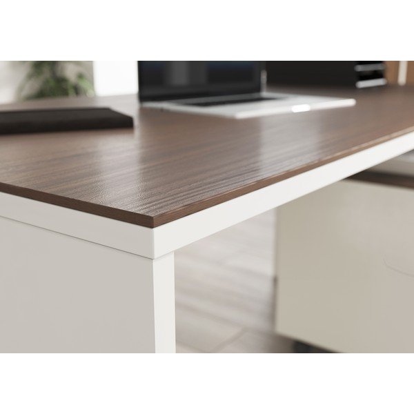 Birou cu aspect de nuc 158x79 cm Ancona - Germania-image-1