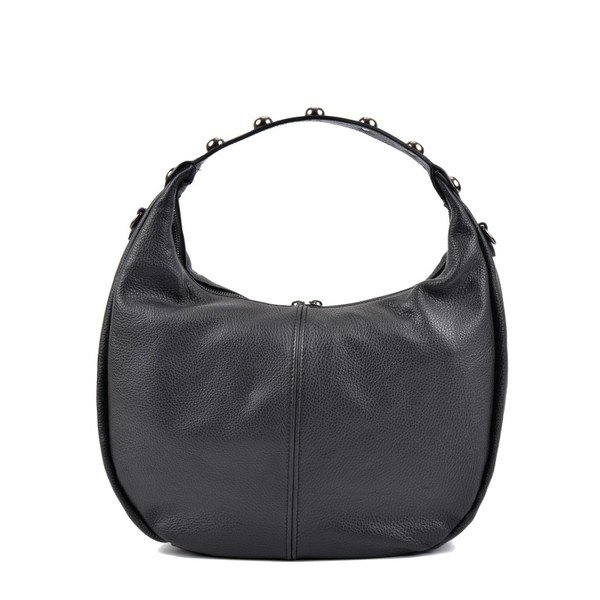 Geantă din piele Roberta M Hobo, negru-image-3