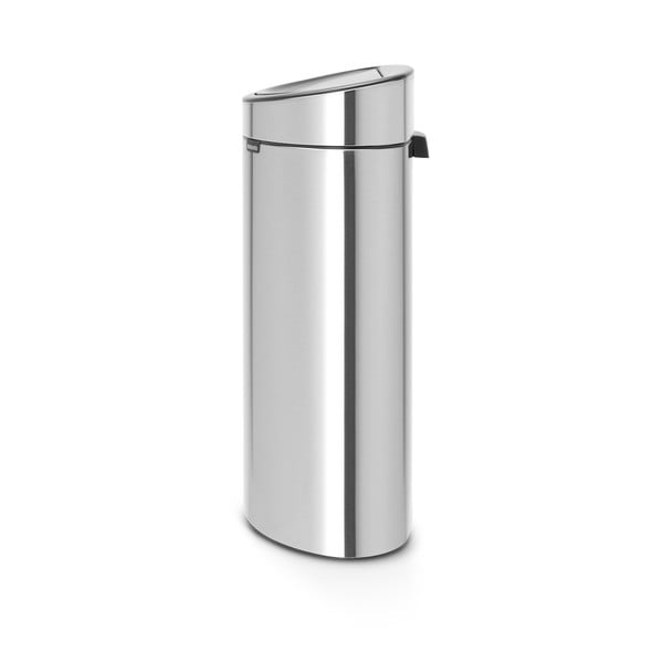 Coș de gunoi argintiu mat de reciclat/cu senzori de atingere din oțel 33 l Touch Bin Recycle – Brabantia