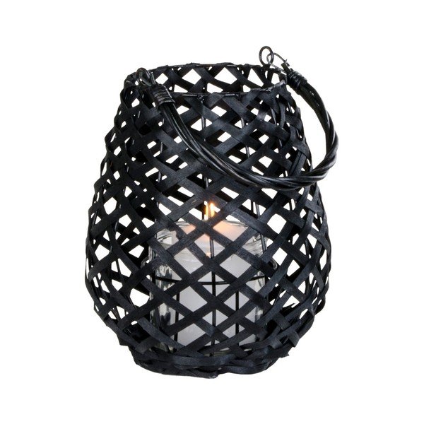 Felinar din sticlă House Nordic Hasvik, negru-image-1