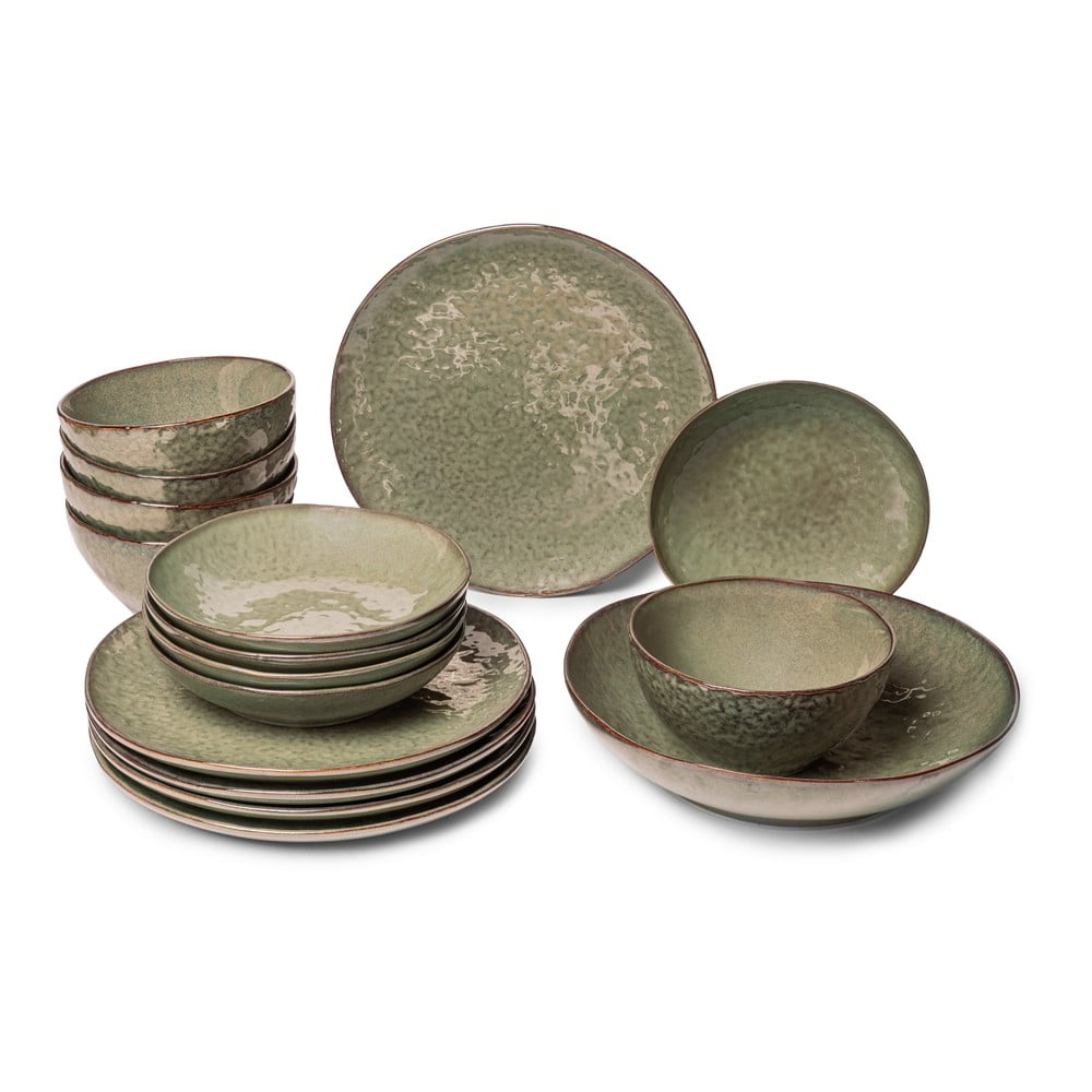 Serviciu de masă 16 buc. din gresie Nephrite – Bonami Selection