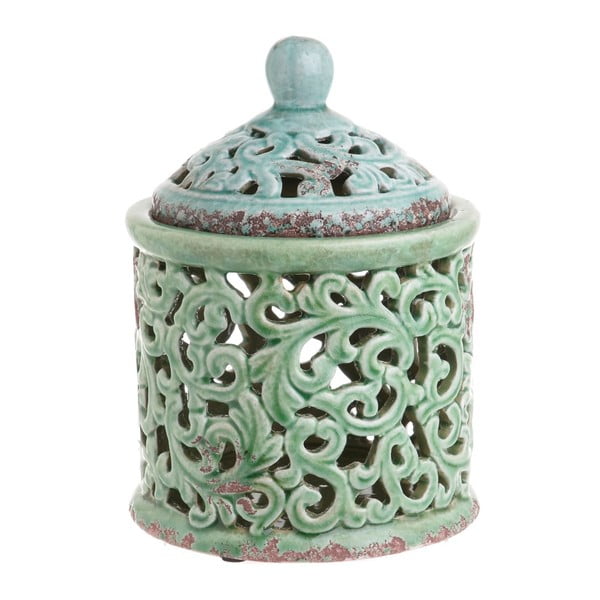 Recipient din ceramică InArt Ngana, verde