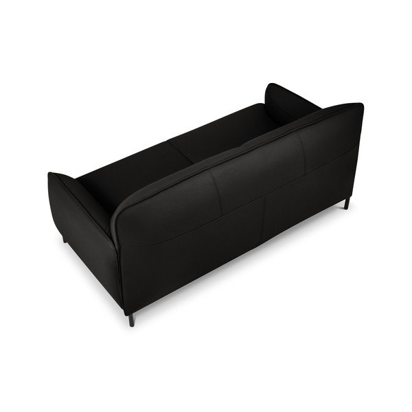Canapea din piele Windsor & Co Sofas Neso, 175 x 90 cm, negru-image-3