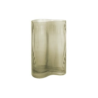 Vază din sticlă PT LIVING Wave, înălțime 27 cm, verde