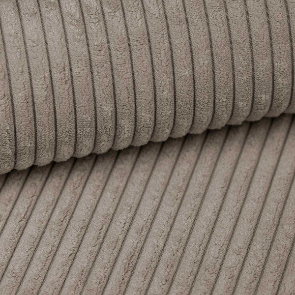 Taburet taupe cu tapițerie din catifea reiată Tori – Bonami Selection-image-3