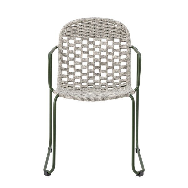 Scaun de grădină gri din metal Calana – Bloomingville-image-2