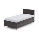 Pat pentru copii  gri antracit tapițat fără somieră 90x200 cm Cool – Meise Möbel