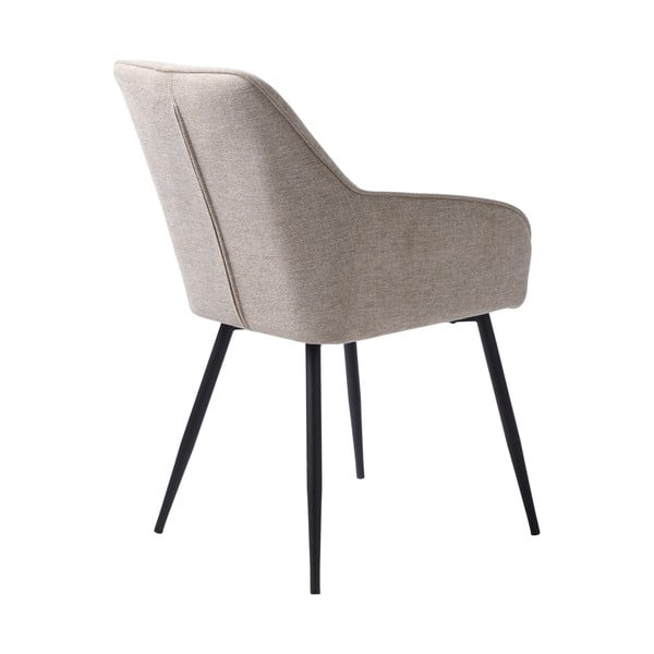 Scaun de sufragerie bej cu cotiere tapițat Nolan – Unique Furniture-image-3