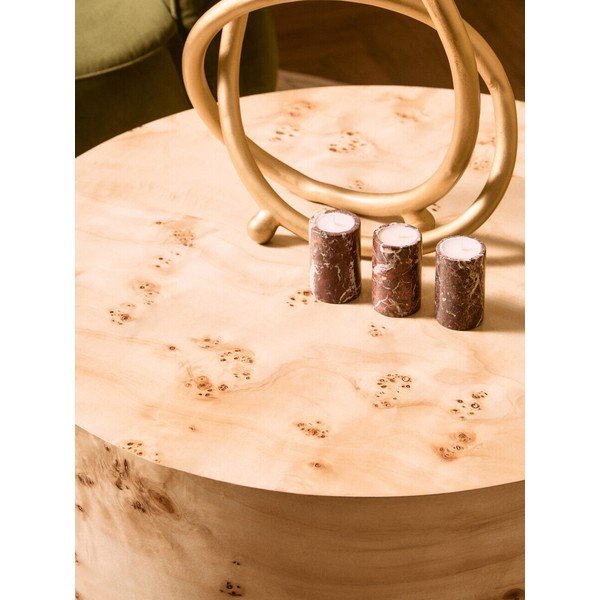 Măsuță de cafea în culoare naturală rotundă ø 80 cm Mota – Premier Housewares-image-2