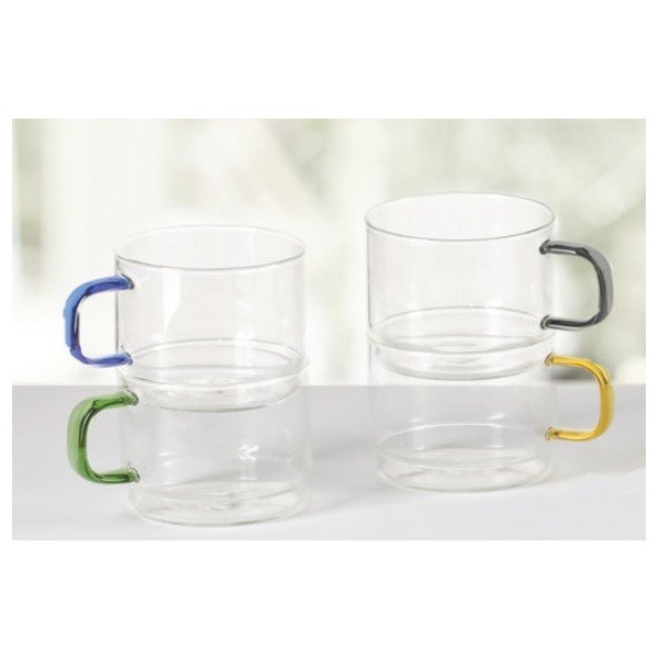 Căni 4 buc. din sticlă 350 ml Bridge – Brandani-image-3