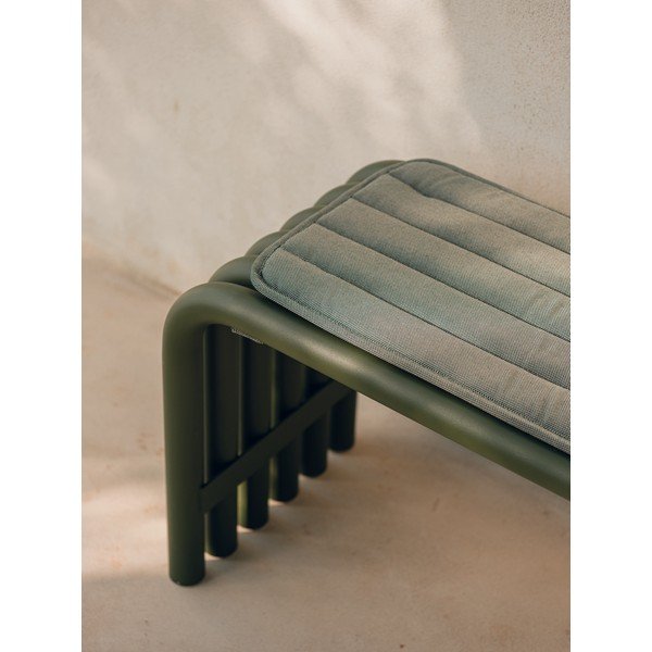 Bancă de grădină verde din metal Nokk – noo.ma-image-2