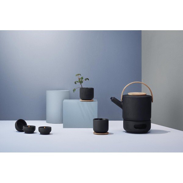 Ceainic negru din gresie ceramică 1,25 l Theo – Stelton-image-2