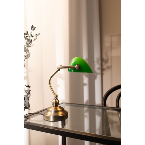 Veioză Markslöjd Bankers, înălțime 25 cm, verde - alămiu-image-3