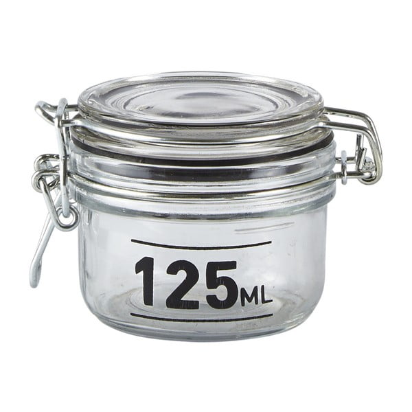 Recipient de sticlă cu capac KJ Collection Jar, 125 ml