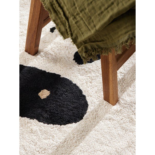 Covor pentru copii negru/crem lavabil/țesut manual din bumbac 103x120 cm Snuggle Patsy – Hanse Home-image-2