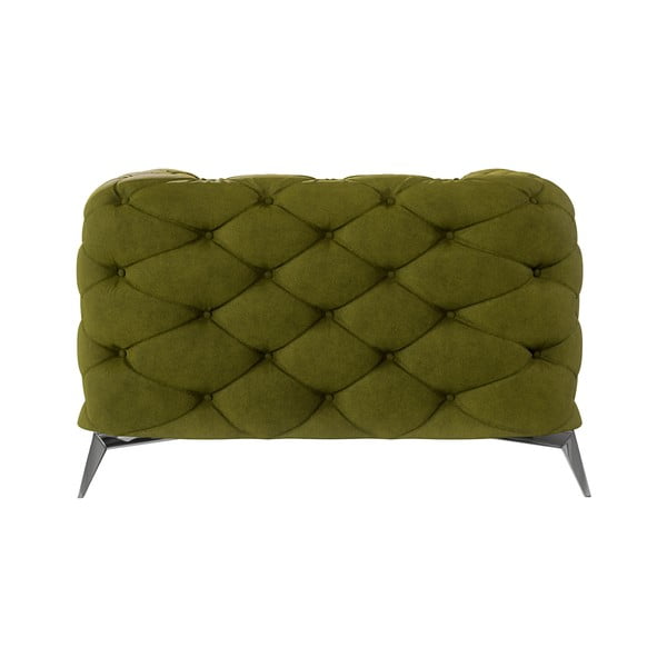 Fotoliu verde cu tapițerie din catifea Chelsea – Ropez-image-2