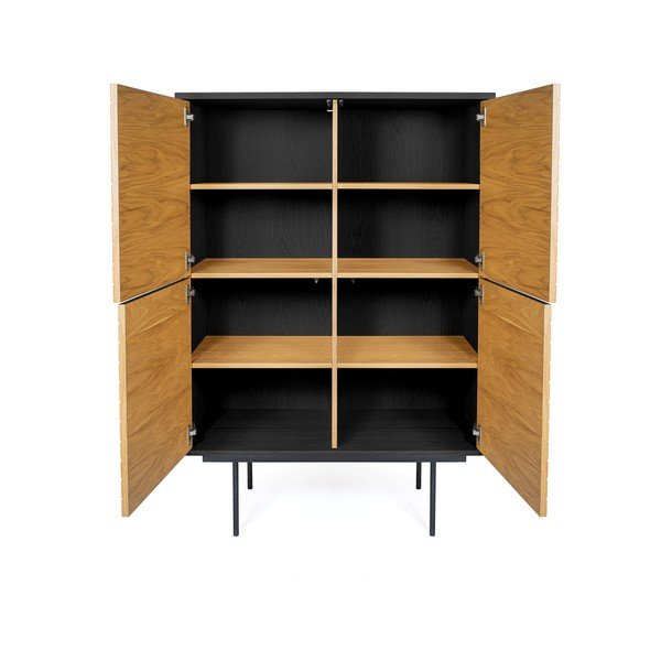 Comodă cu aspect de lemn de stejar Woodman Stripe Oak-image-3