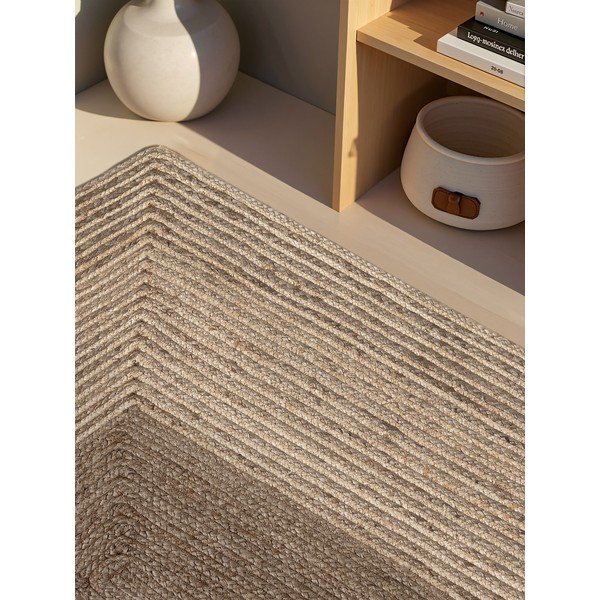 Covor în culoare naturală deschisă/în culoare naturală închisă reversibil/țesut manual din iută 120x170 cm Juno – Hanse Home-image-2