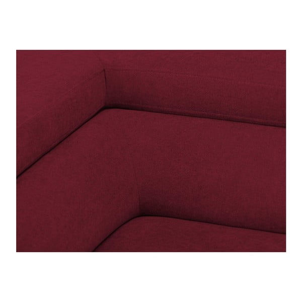 Colțar extensibil Windsor & Co Sofas Gamma, roşu, partea stângă-image-2