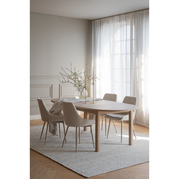 Masă de dining extensibilă cu blat cu aspect de lemn de stejar 105x220 cm Gifford – Rowico-image-4