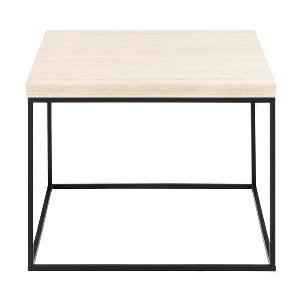 Măsuță de cafea bej cu blat cu aspect de marmură 60x60 cm Barossa – Actona-image-2