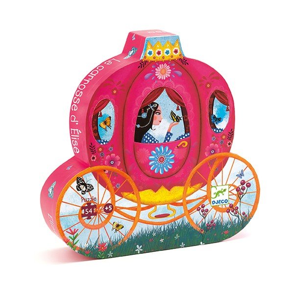 Puzzle pentru copii Djeco Trăsură-image-1