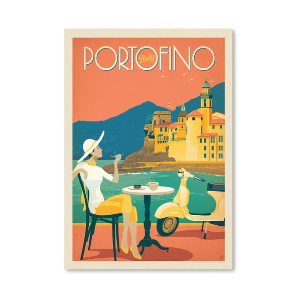 Poster Americanflat Portofino, 42 x 30 cm