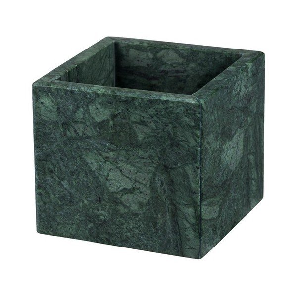 Organizator de baie verde închis pentru dischete demachiante din marmură Marble – Mette Ditmer Denmark