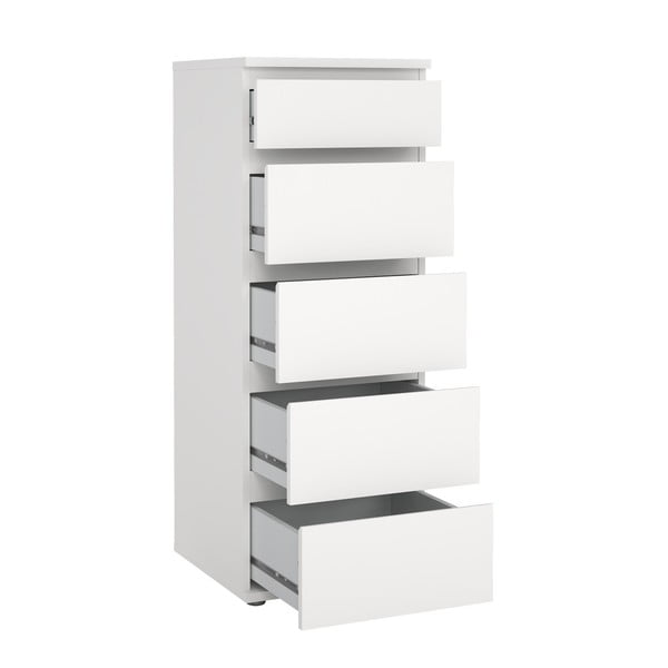 Comodă albă înaltă 40x107 cm Nova – Tvilum-image-3