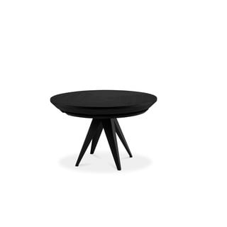 Masă extensibilă din lemn de stejar Windsor & Co Sofas Magnus, ø 120 cm, negru