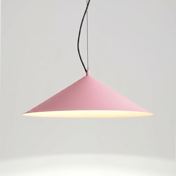 Lustră roz LED din metal ø 50 cm FINT – Thoro-image-4