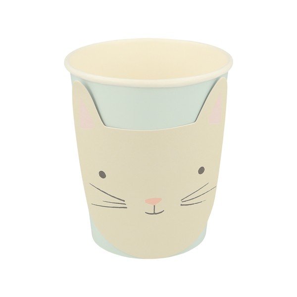 Pahare de unică folosință 8 buc. din hârtie Cat – Meri Meri-image-3