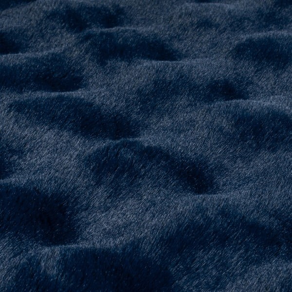 Blană albastru-închis sintetică 160x230 cm Waffle Faux Fur – Flair Rugs-image-2