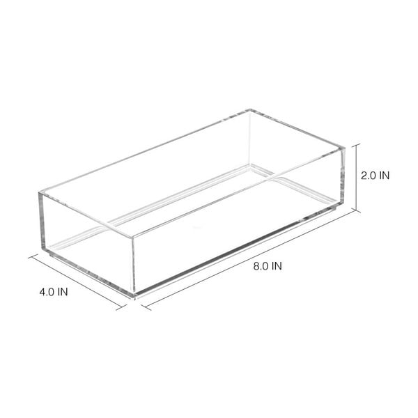 Organizator transparent iDesign Clarity, 20 x 10 cm-image-1