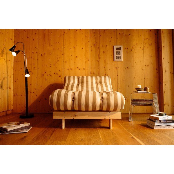 Canapea bej/crem extensibilă 140 cm Roots – Karup-image-3