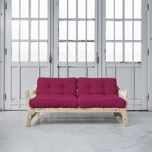  Canapea extensibilă Karup Step Natural/Pink-image-1