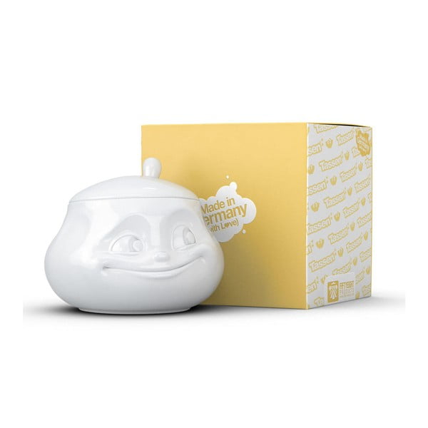 Zaharniță din porțelan, zâmbet 58products, alb-image-3