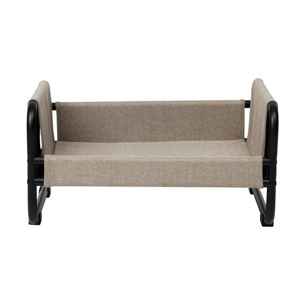 Pat pentru animale de companie negru/bej pentru câini din oțel 52x40 cm Milo – OYOY Living Design