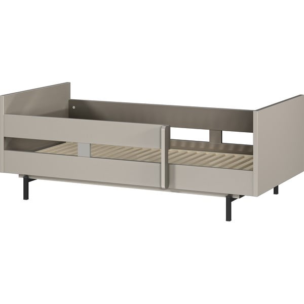 Pat pentru copii  gri cu somieră 70x140 cm Tomino – Germania-image-4