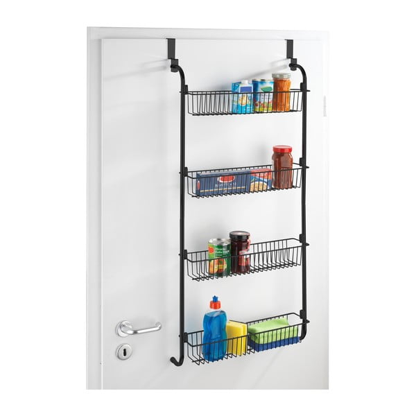 Organizator de agățat pe ușă Wenko, negru-image-1