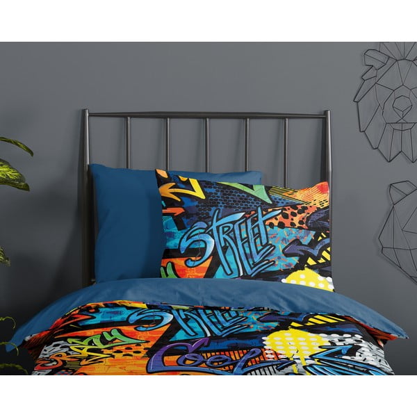 Lenjerie de pat pentru copii din microfibră pentru pat de o persoană, extinsă 140x220 cm Jeff – Good Morning-image-2